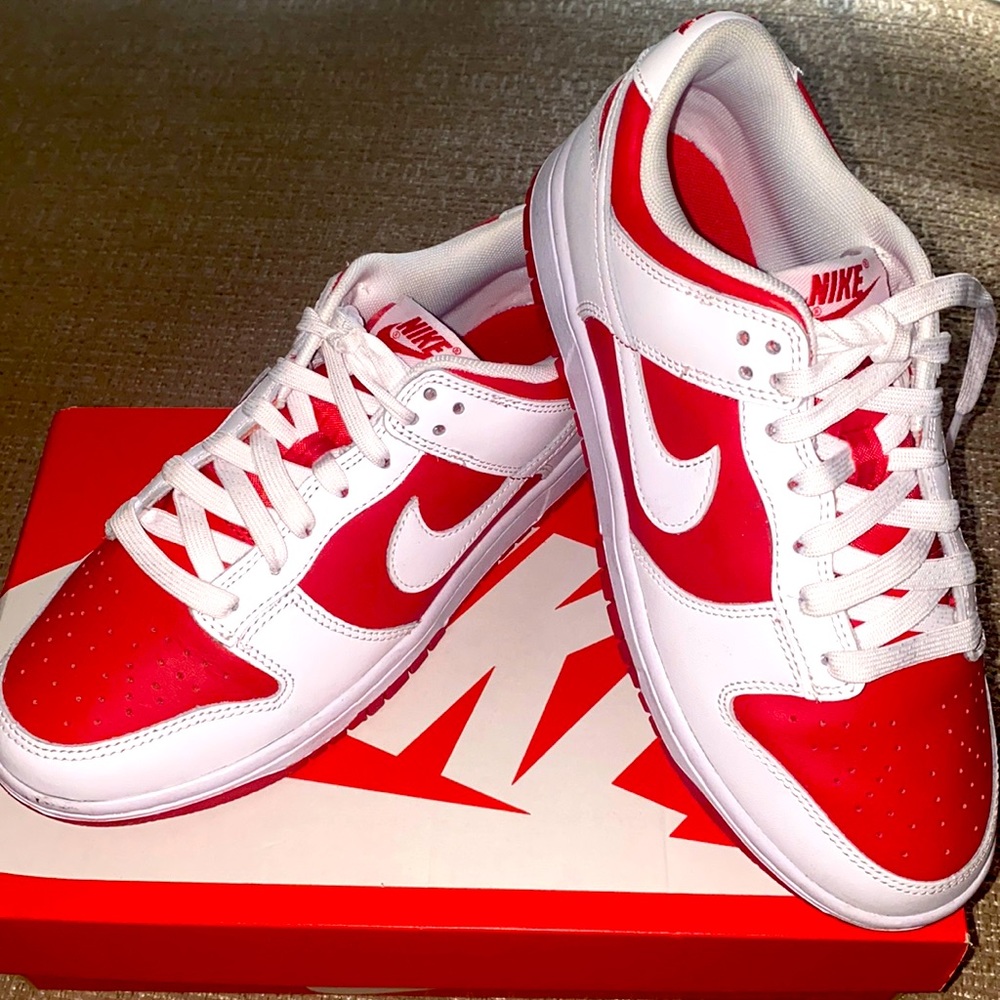 Men Nike championship red dunk 2021